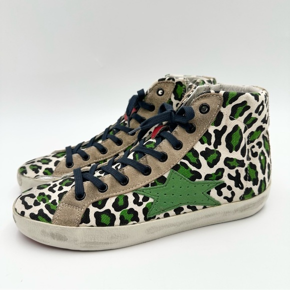 Ishikawa High-Tops Leopard Animal Print Sneakers - Picture 3 of 13